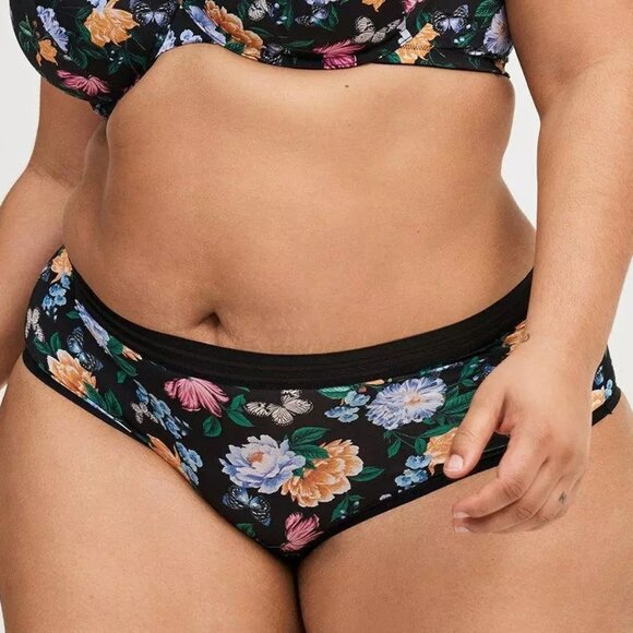 Torrid Panties 4X Cheeky Second Skin Microfiber Floral Butterfly Seamless Panty - Picture 1 of 3
